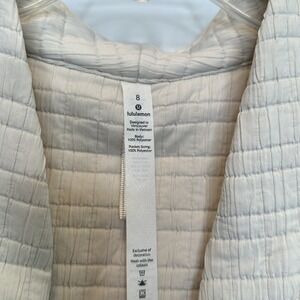 Lululemon‎ Serene Travels Vest in cream (light Ivory) size 8